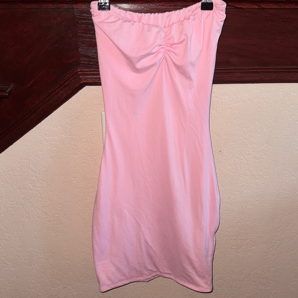 Mary’s Boutique Women’s Size XS-SML Solid Light Pink Strapless Bodycon Dress